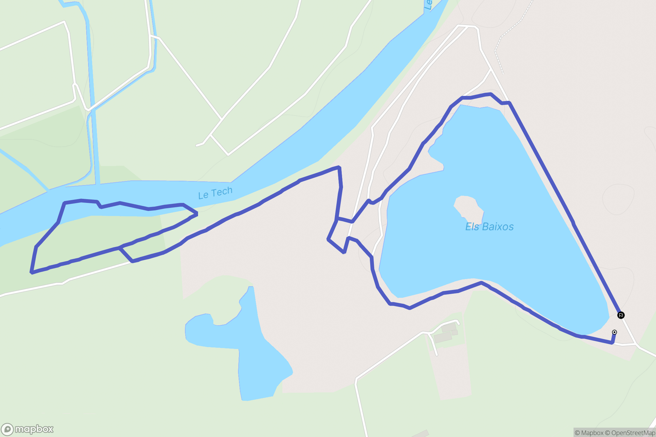 Villelongue dels Monts : carte du parcours de randonnée - France