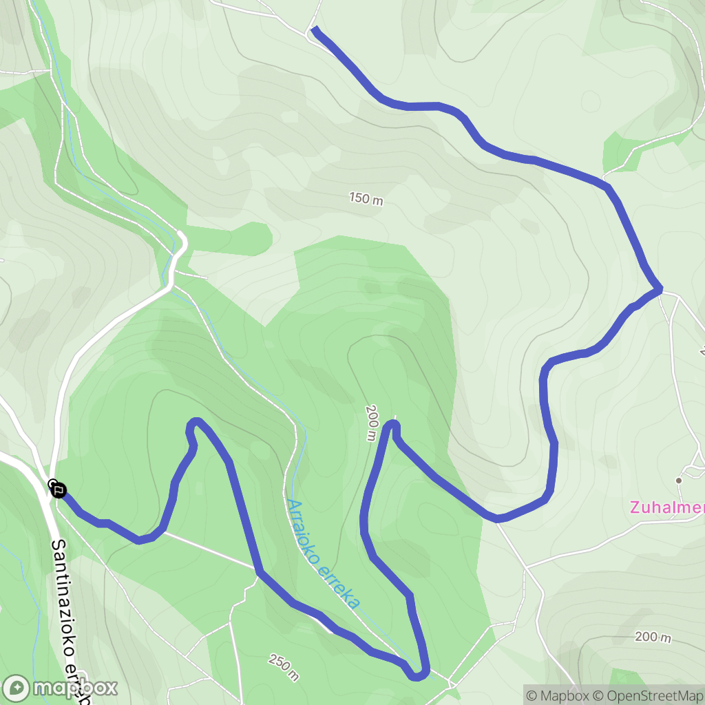 Sare : carte du parcours de randonnée - France