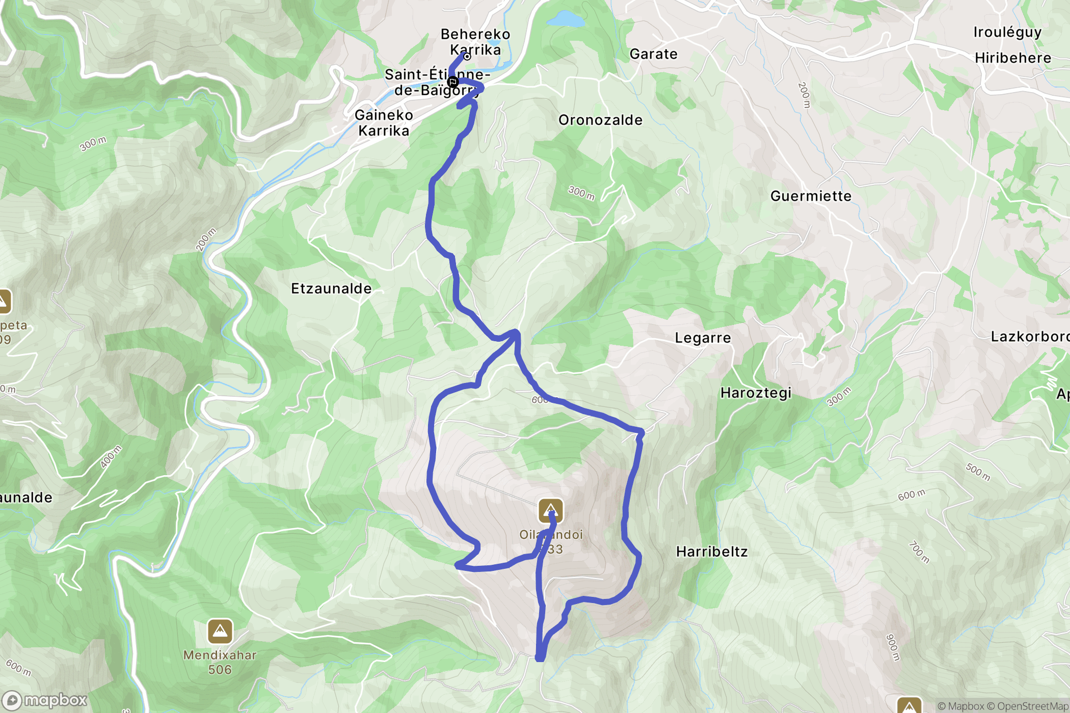 Saint-Étienne de Baïgorry: routekaart voor buitenactiviteiten - France