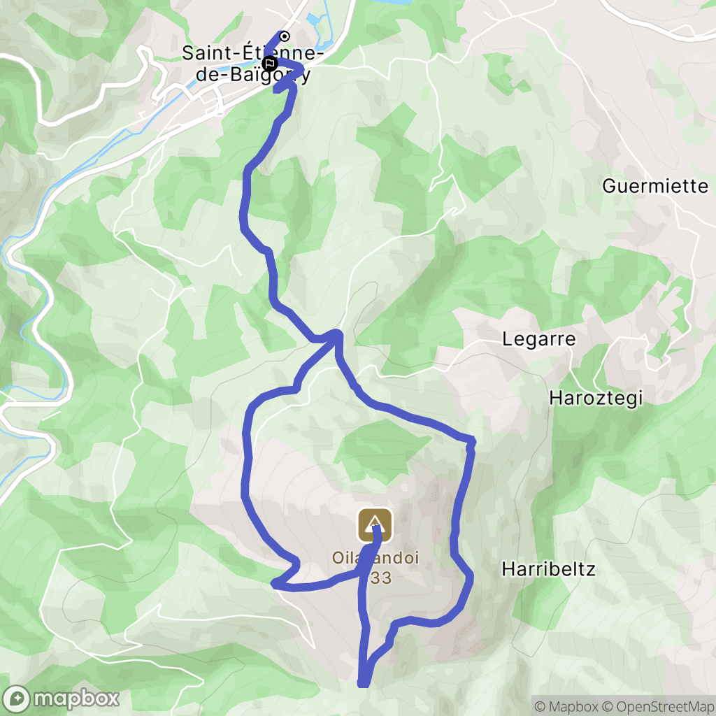 Saint-Étienne de Baïgorry: routekaart voor buitenactiviteiten - France
