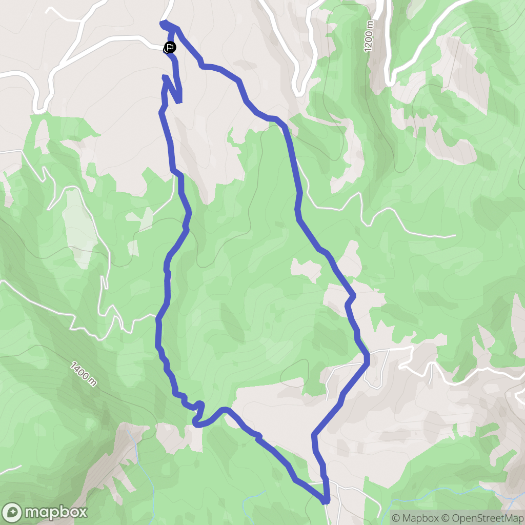 Bréziers : carte du parcours de randonnée - France