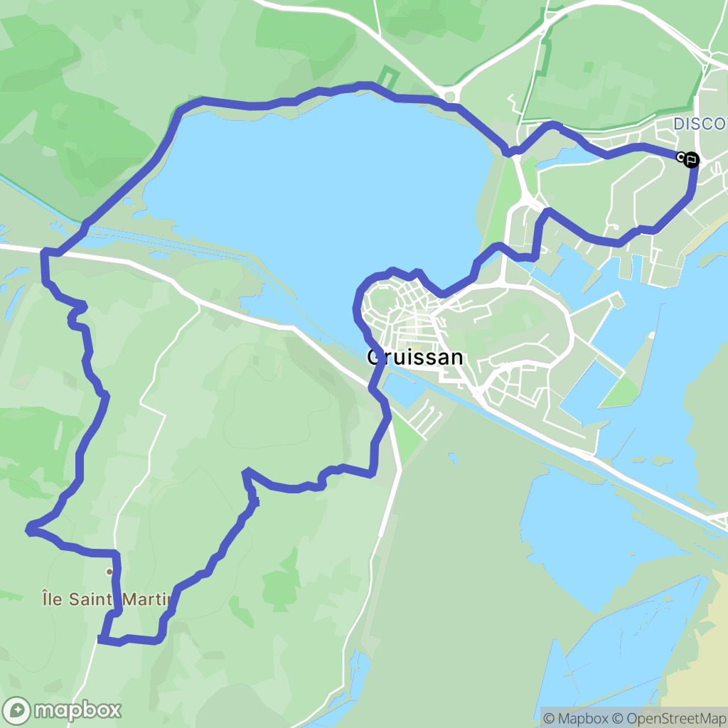 Gruissan : carte du parcours de randonnée - France