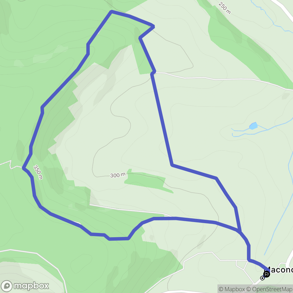 Saint-Urbain-Maconcourt : carte du parcours de randonnée - France
