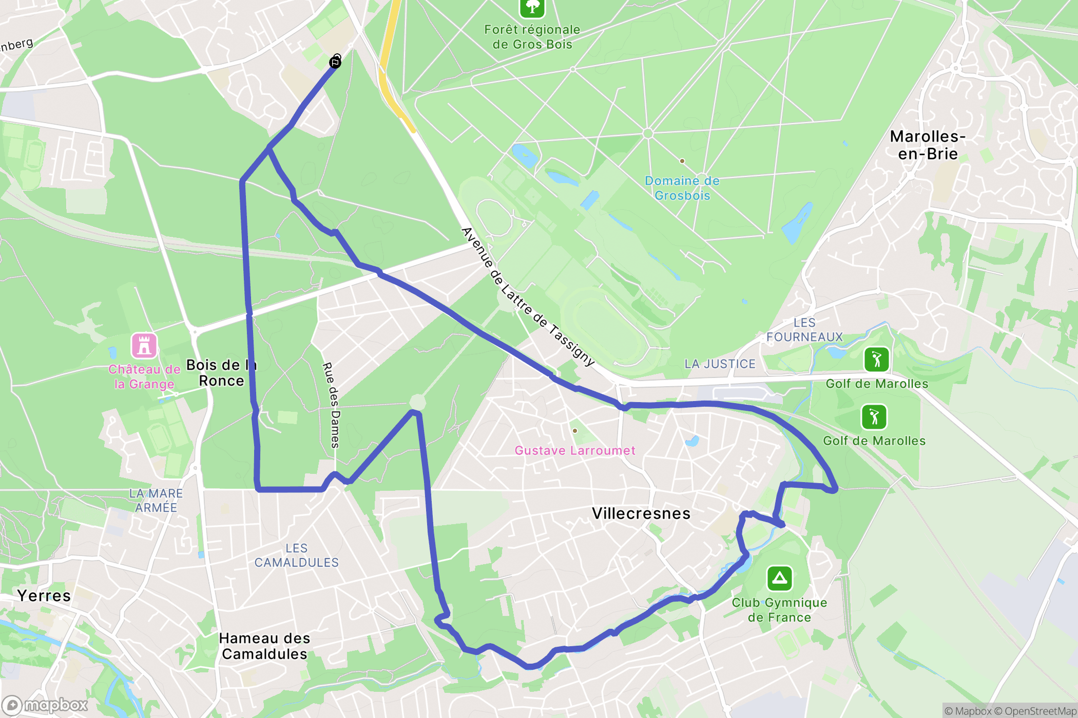 Limeil-Brévannes : carte du parcours de randonnée - France