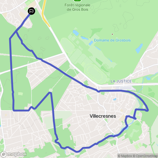 Limeil-Brévannes : carte du parcours de randonnée - France