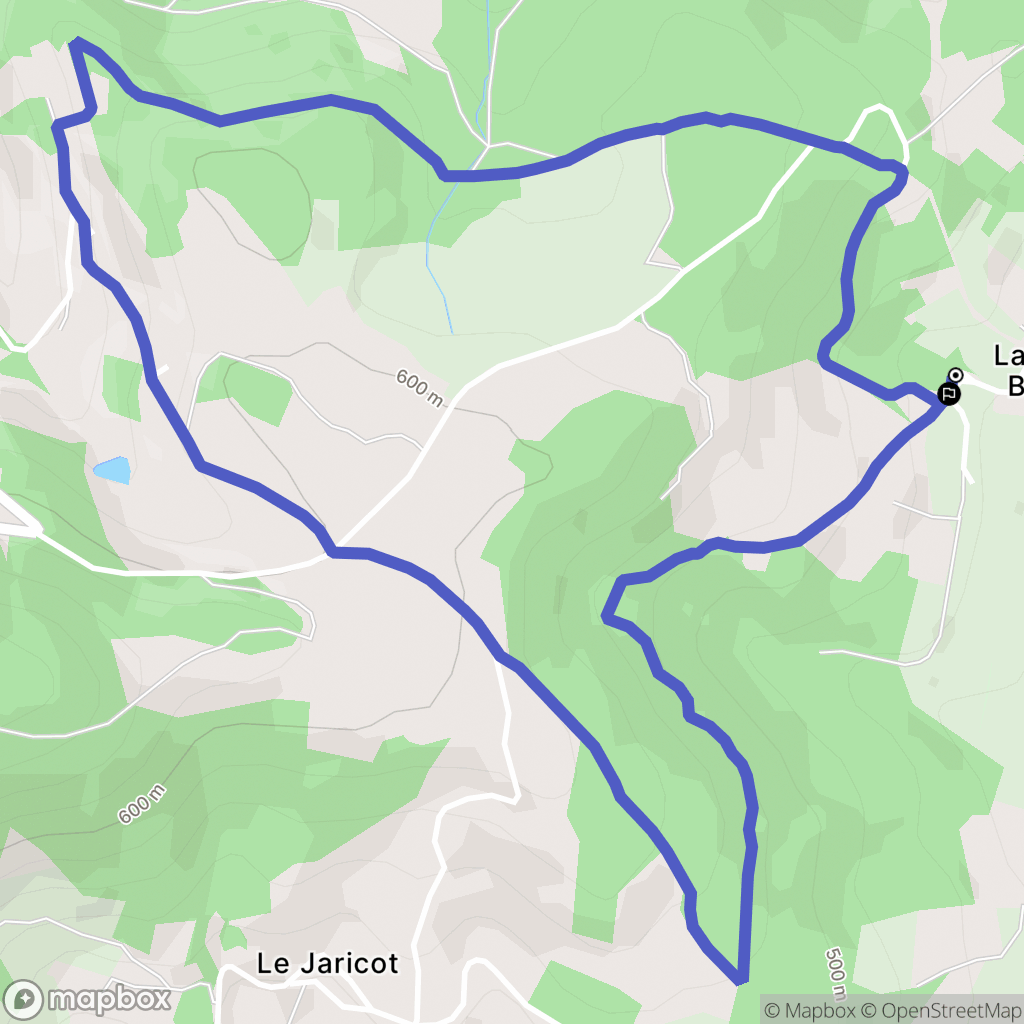 Messimy : carte du parcours de randonnée - France
