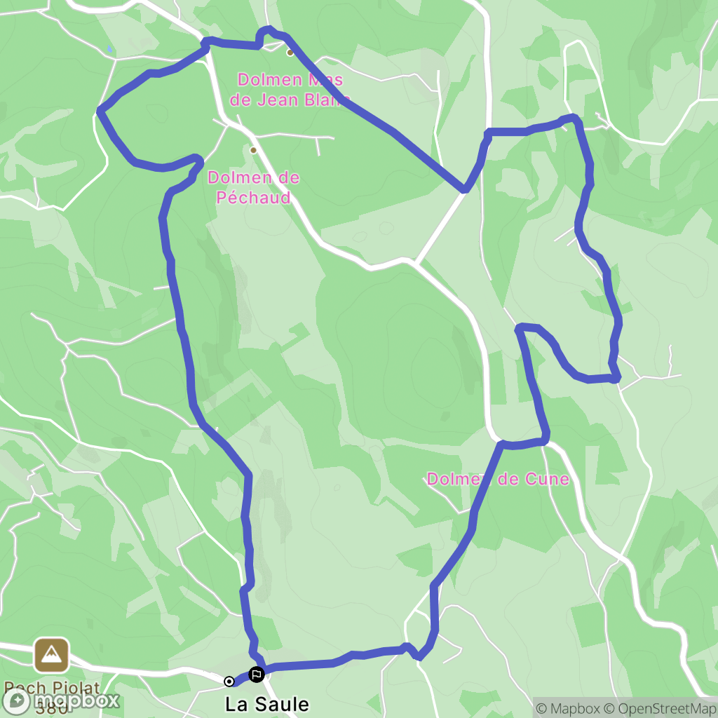 Saint-Chels : carte du parcours de randonnée - France