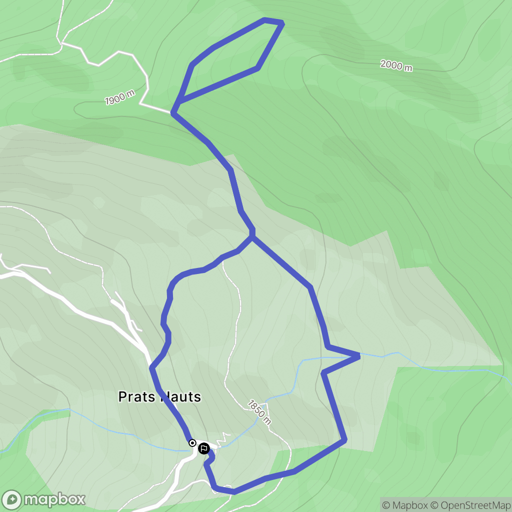 Château-Ville-Vieille : carte du parcours de randonnée - France
