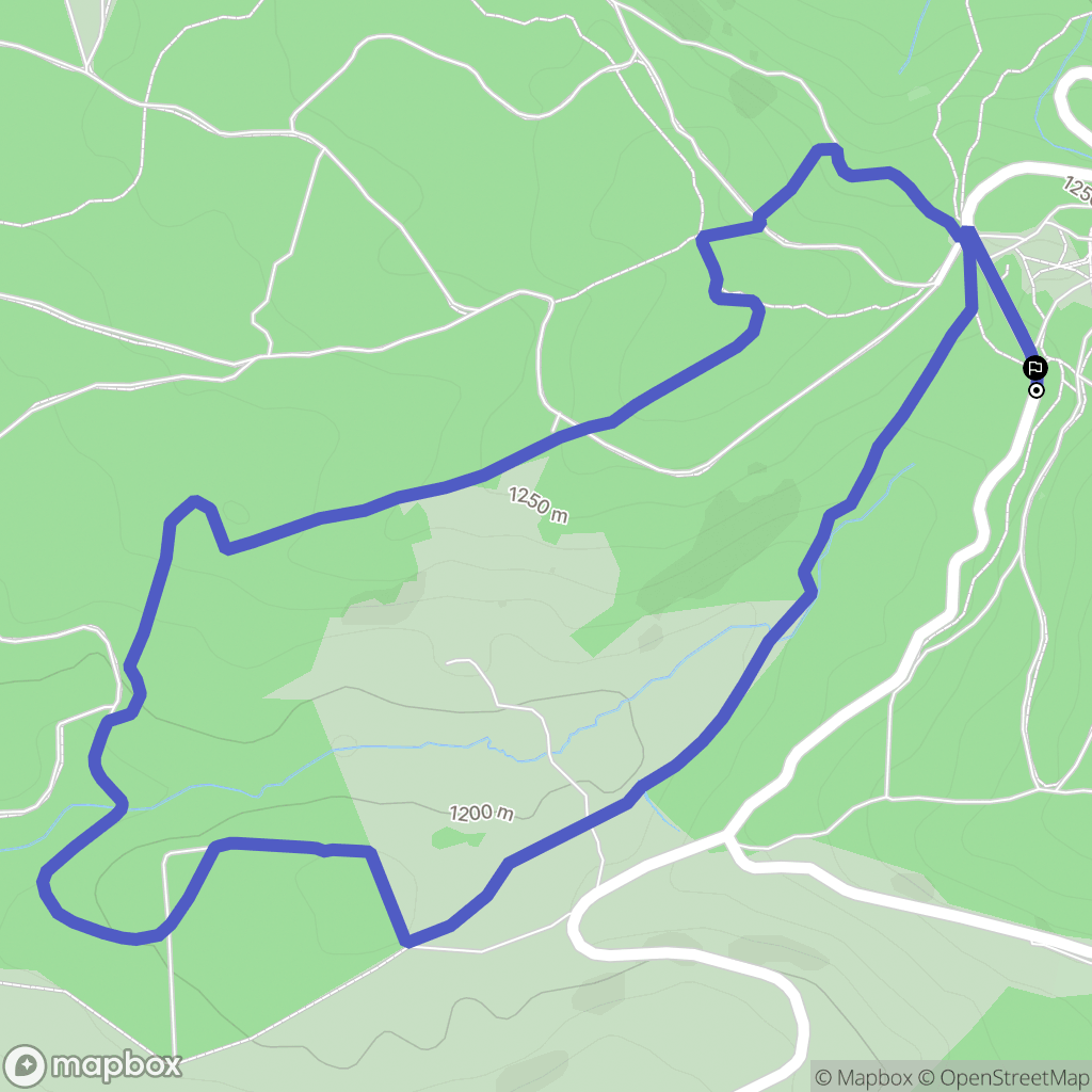 La Stèle : carte du parcours de randonnée - France