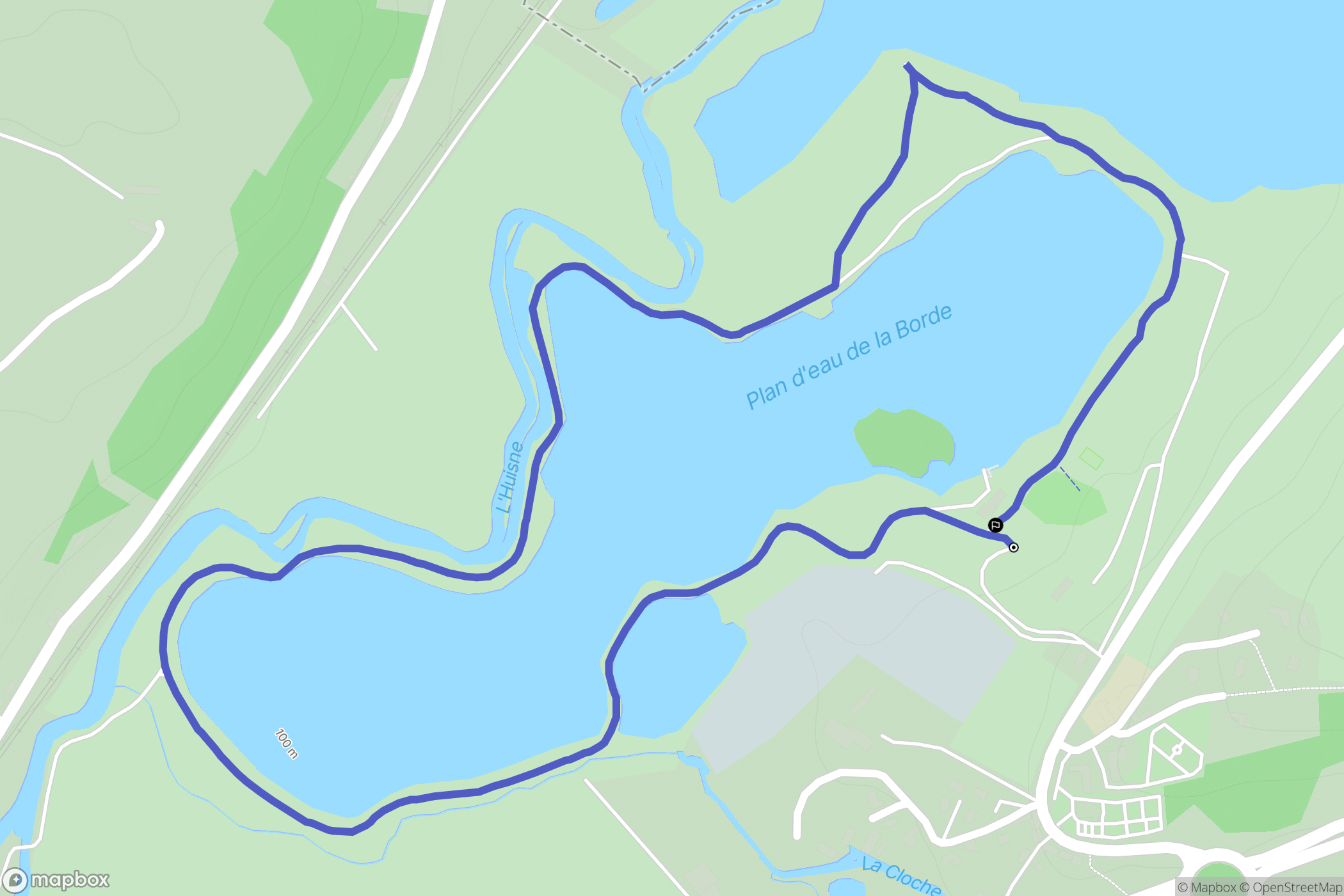 Margon : carte du parcours de randonnée - France