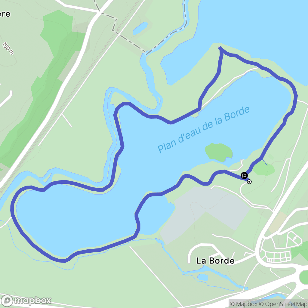 Margon : carte du parcours de randonnée - France