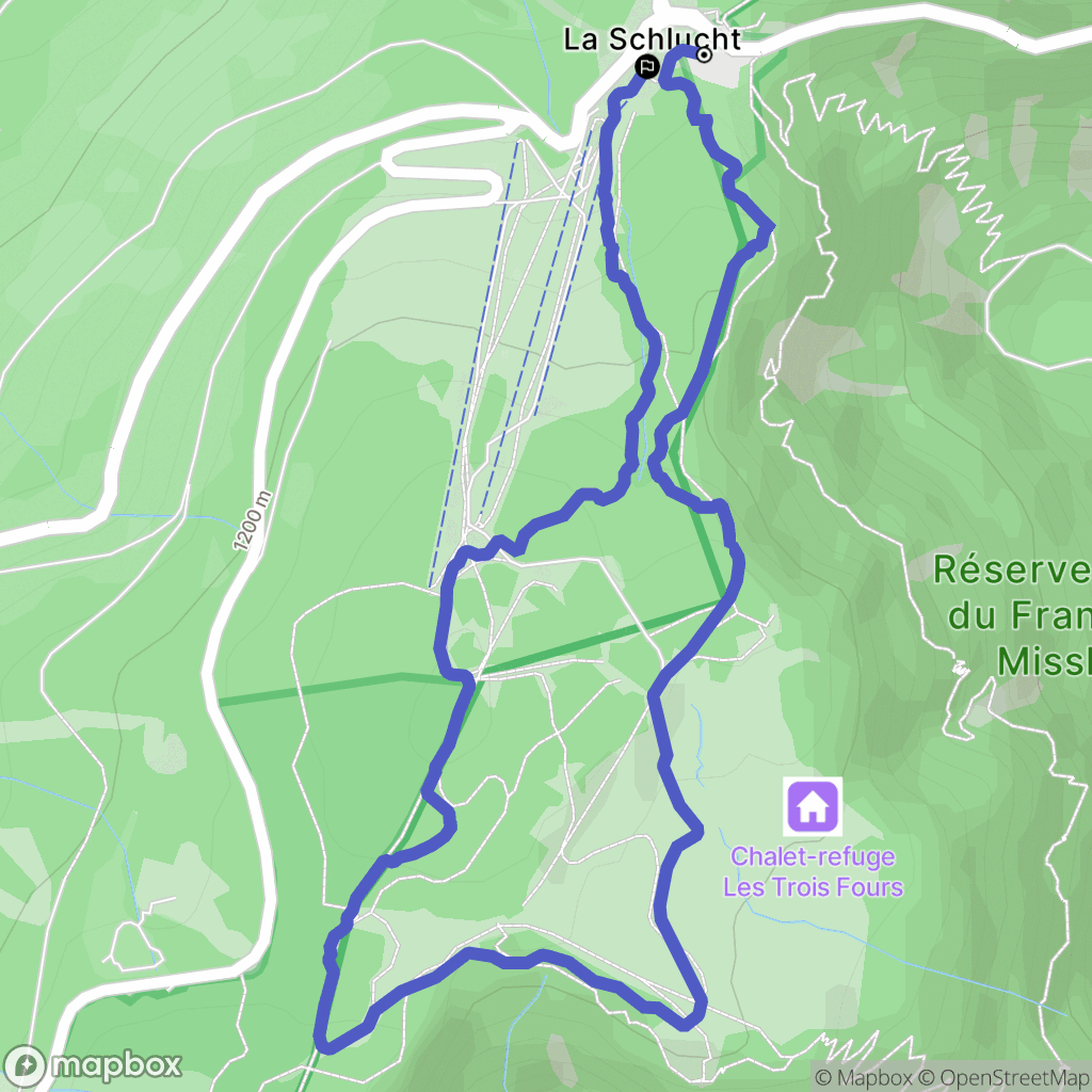Stosswihr : carte du parcours de randonnée - France