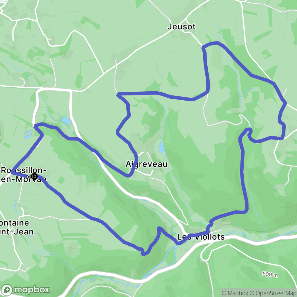 Roussillon-en-Morvan: routekaart voor buitenactiviteiten - France