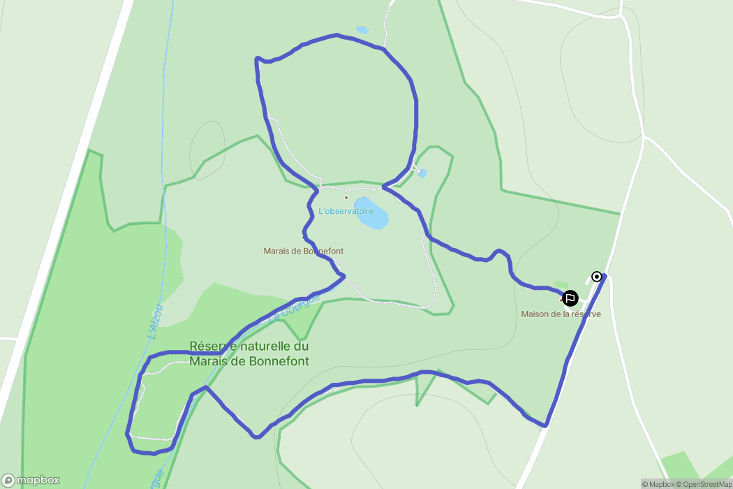Mayrinhac-Lentour : carte du parcours de randonnée - France