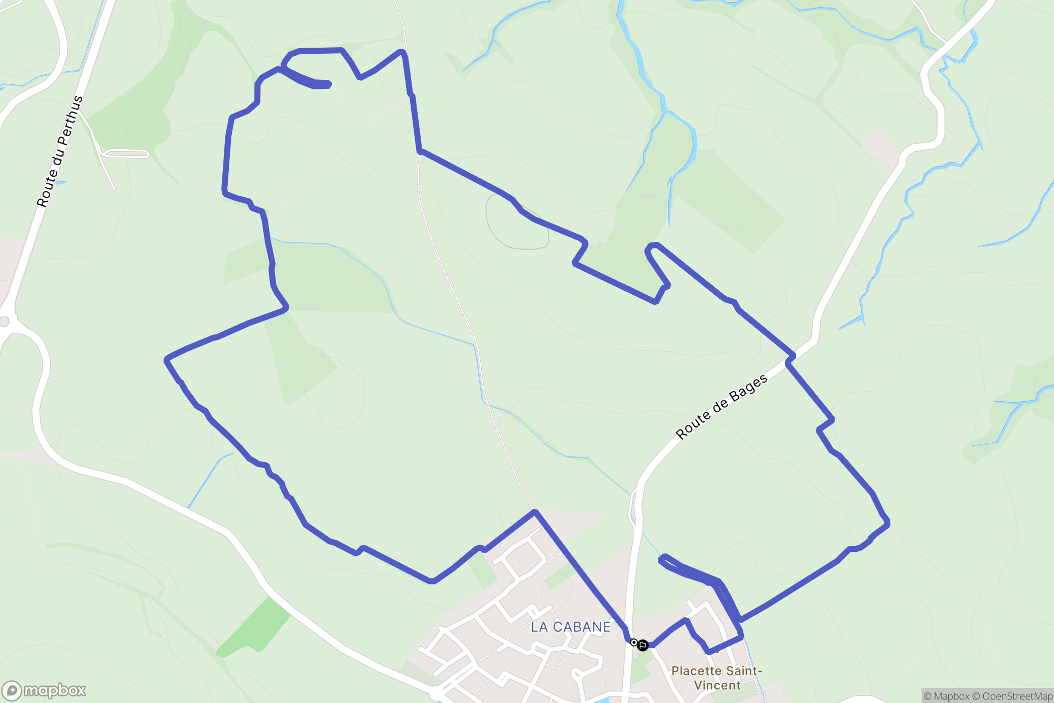 Saint-Jean-Lasseille : carte du parcours de randonnée - France