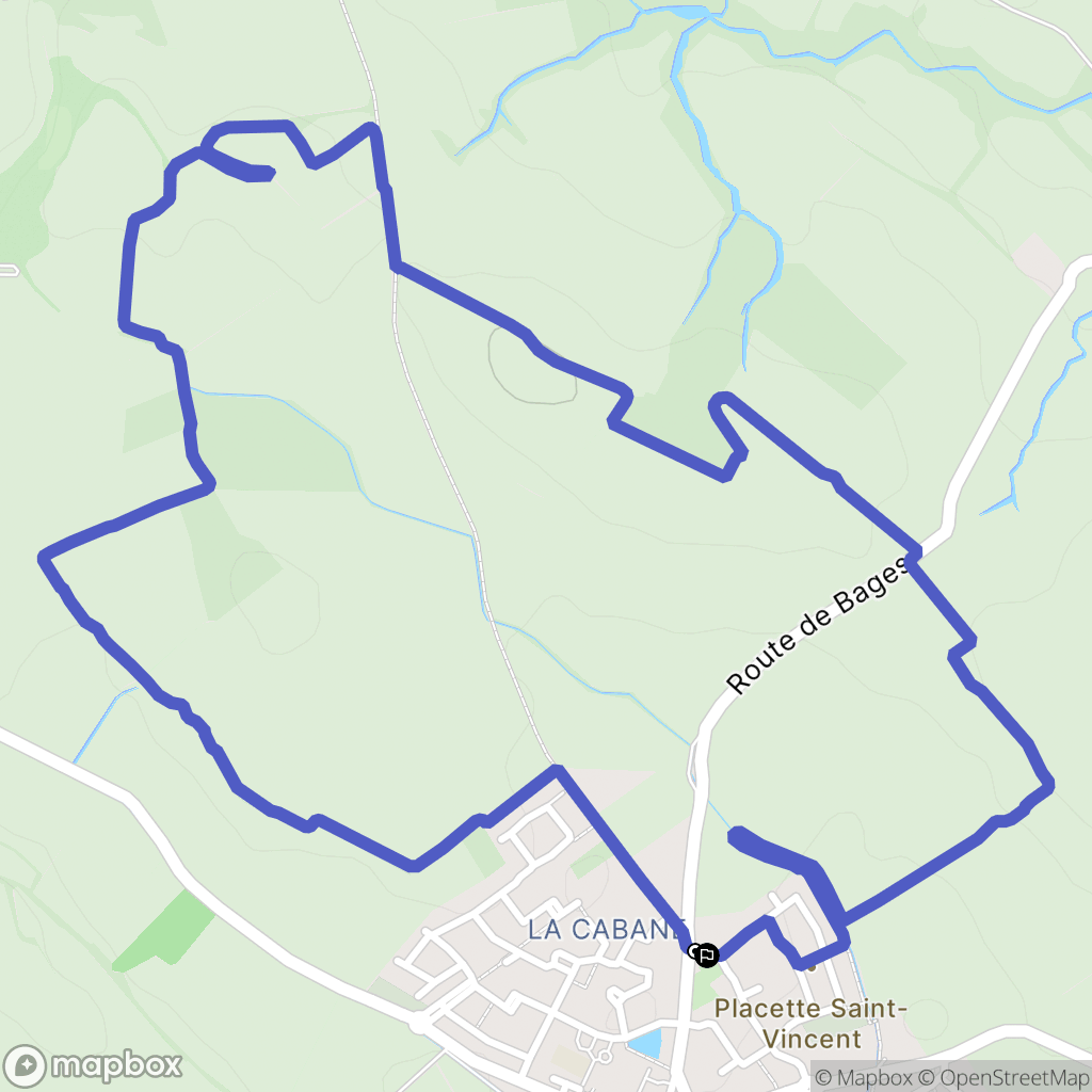 Saint-Jean-Lasseille : carte du parcours de randonnée - France
