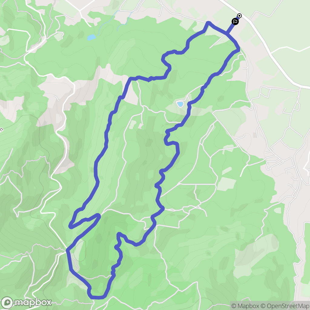 Roquebrune-sur-Argens : carte du parcours de randonnée - France