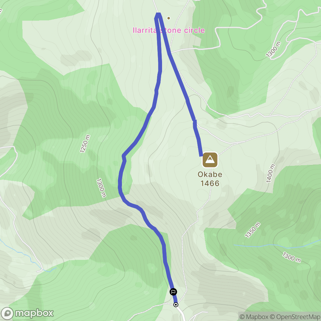 Lecumberry : carte du parcours de randonnée - France
