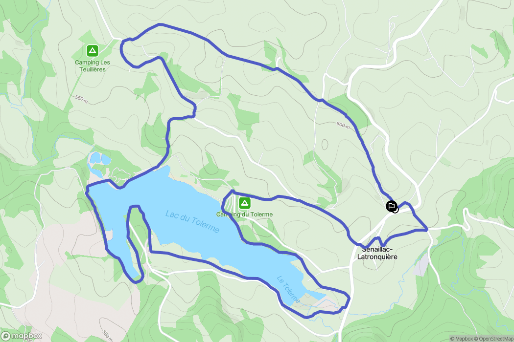 Sénaillac-Latronquière : carte du parcours de randonnée - France