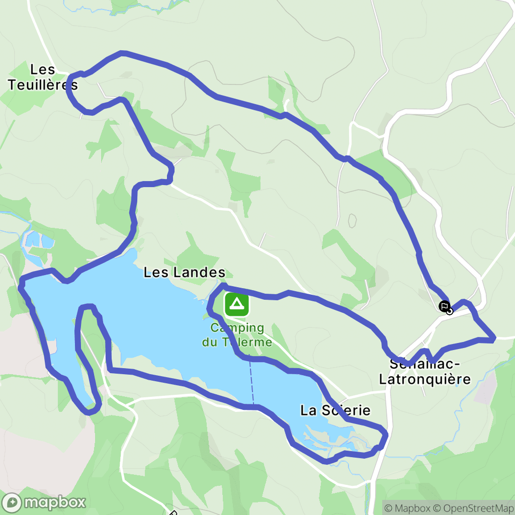 Sénaillac-Latronquière : carte du parcours de randonnée - France