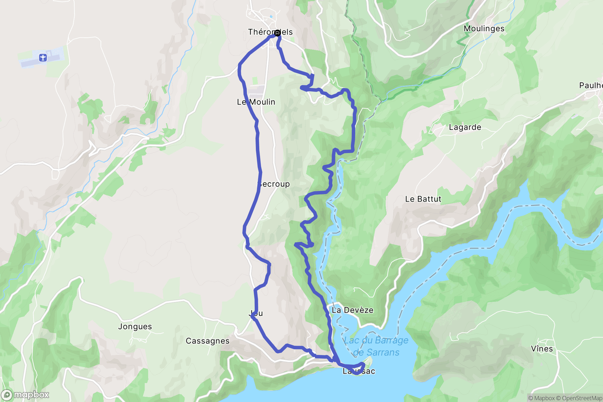 Thérondels: routekaart voor buitenactiviteiten - France