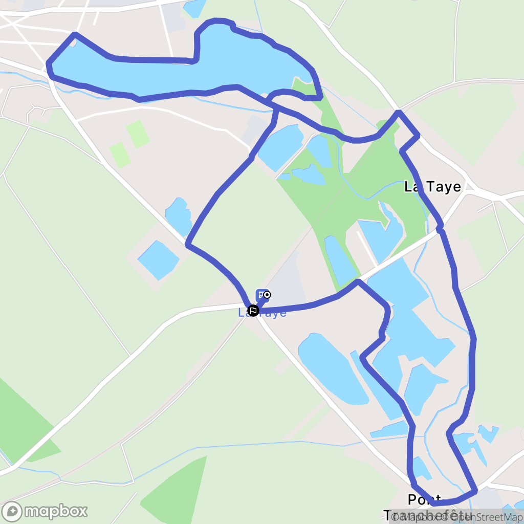 Saint-Georges-sur-Eure : carte du parcours de randonnée - France