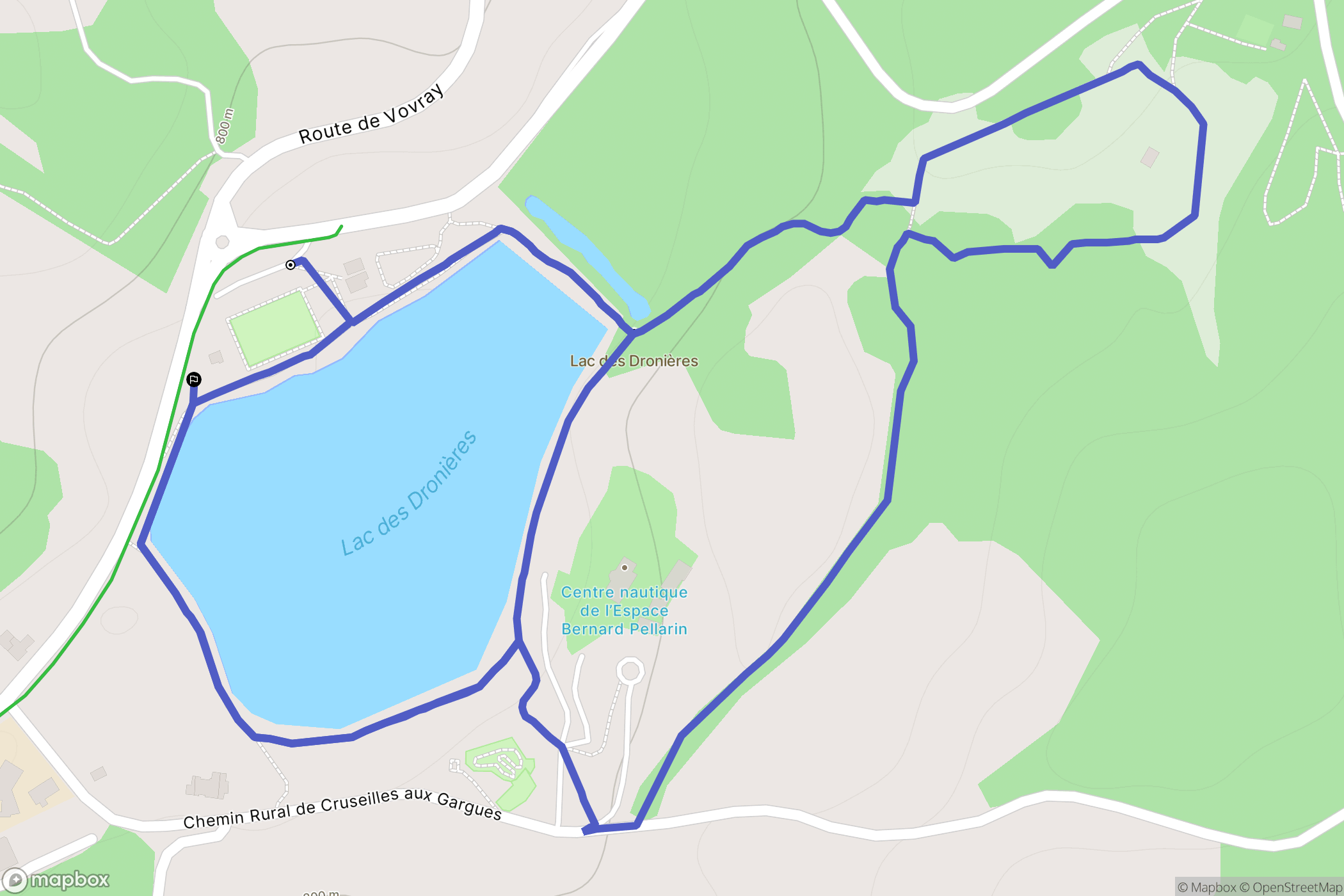 Cruseilles : carte du parcours de randonnée - France