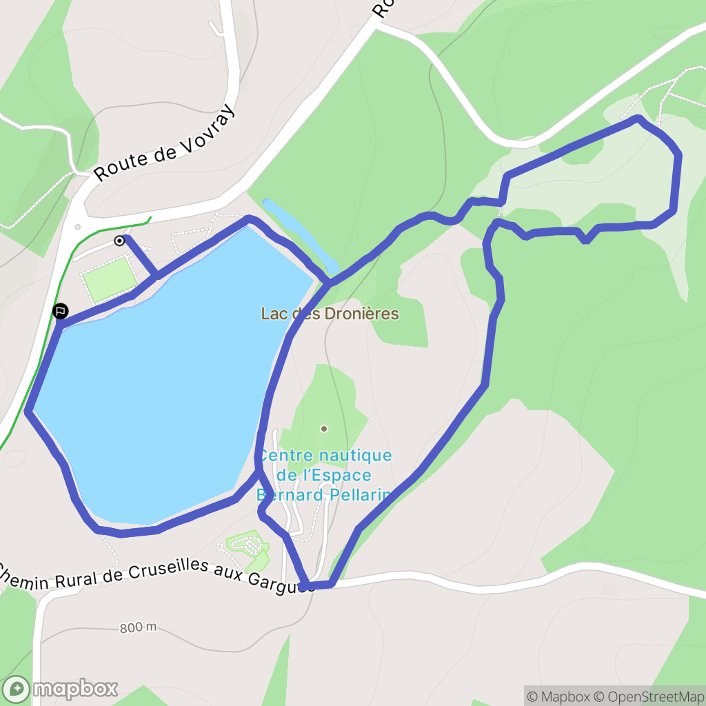 Cruseilles : carte du parcours de randonnée - France