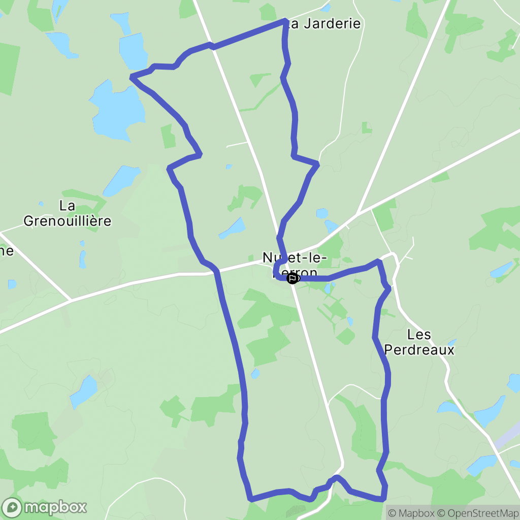 Nuret-le-Ferron : carte du parcours de randonnée - France