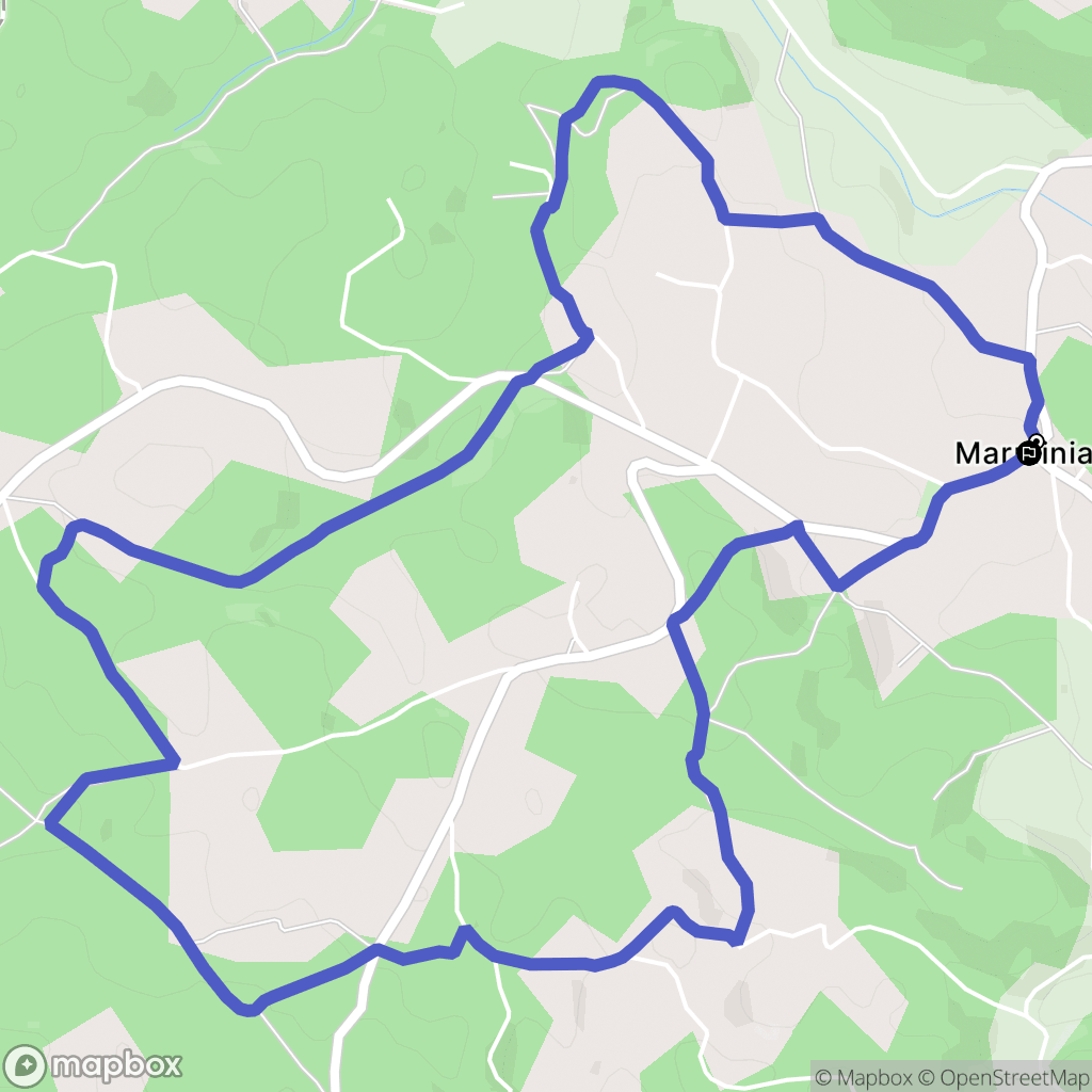 Marminiac : carte du parcours de randonnée - France