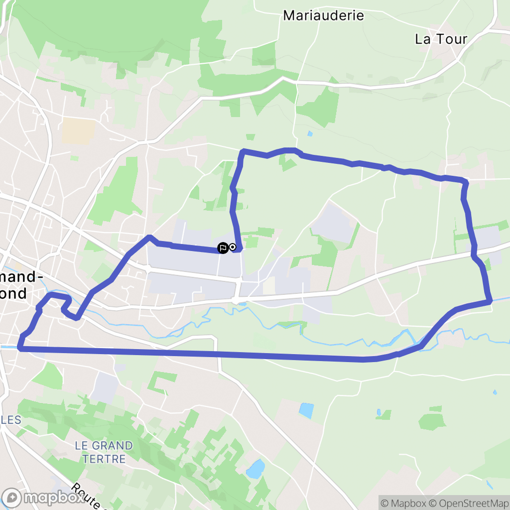 Saint-Amand-Montrond : carte du parcours de randonnée - France