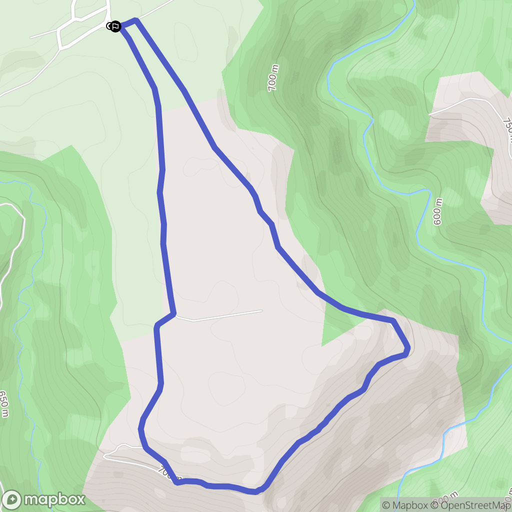 Taussac : carte du parcours de randonnée - France