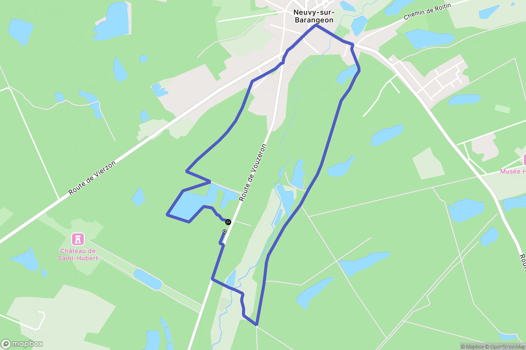 Neuvy-sur-Barangeon: routekaart voor buitenactiviteiten - France