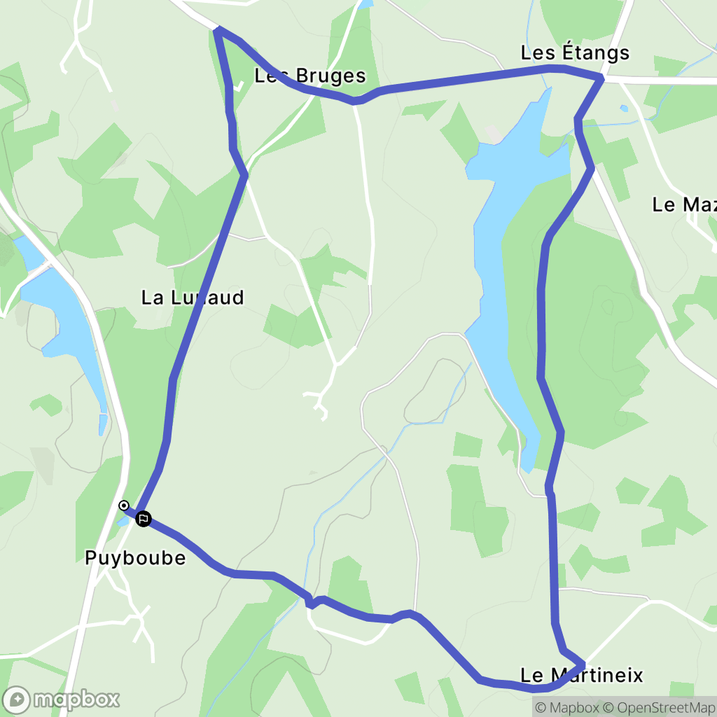 Saint-Alpinien : carte du parcours de randonnée - France
