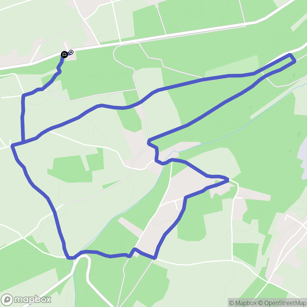 Caorches-Saint-Nicolas : carte du parcours de randonnée - France