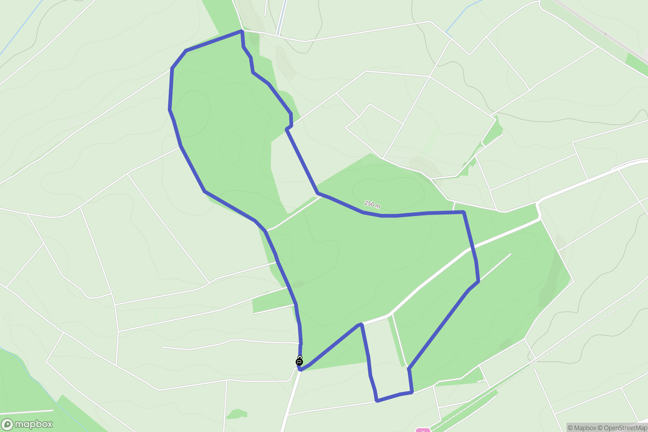 Obermodern-Zutzendorf : carte du parcours de randonnée - France