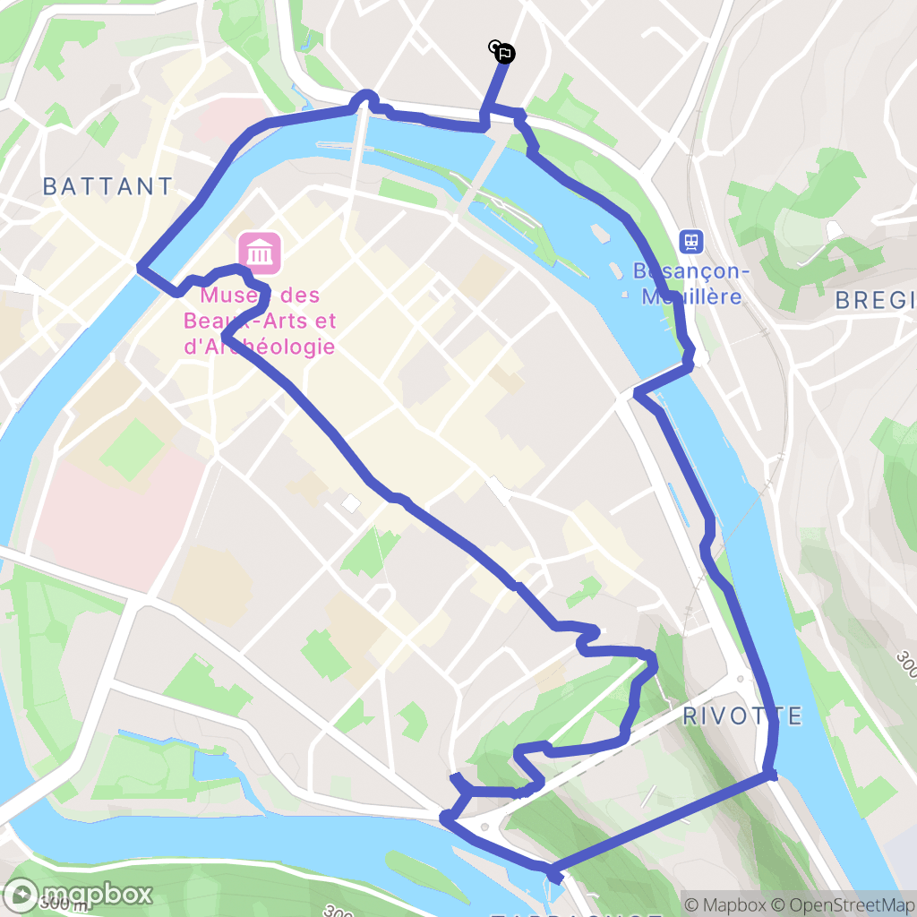 Besançon: routekaart voor buitenactiviteiten - France