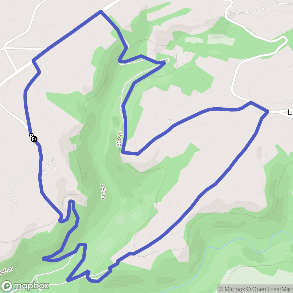 Meljac : carte du parcours de randonnée - France
