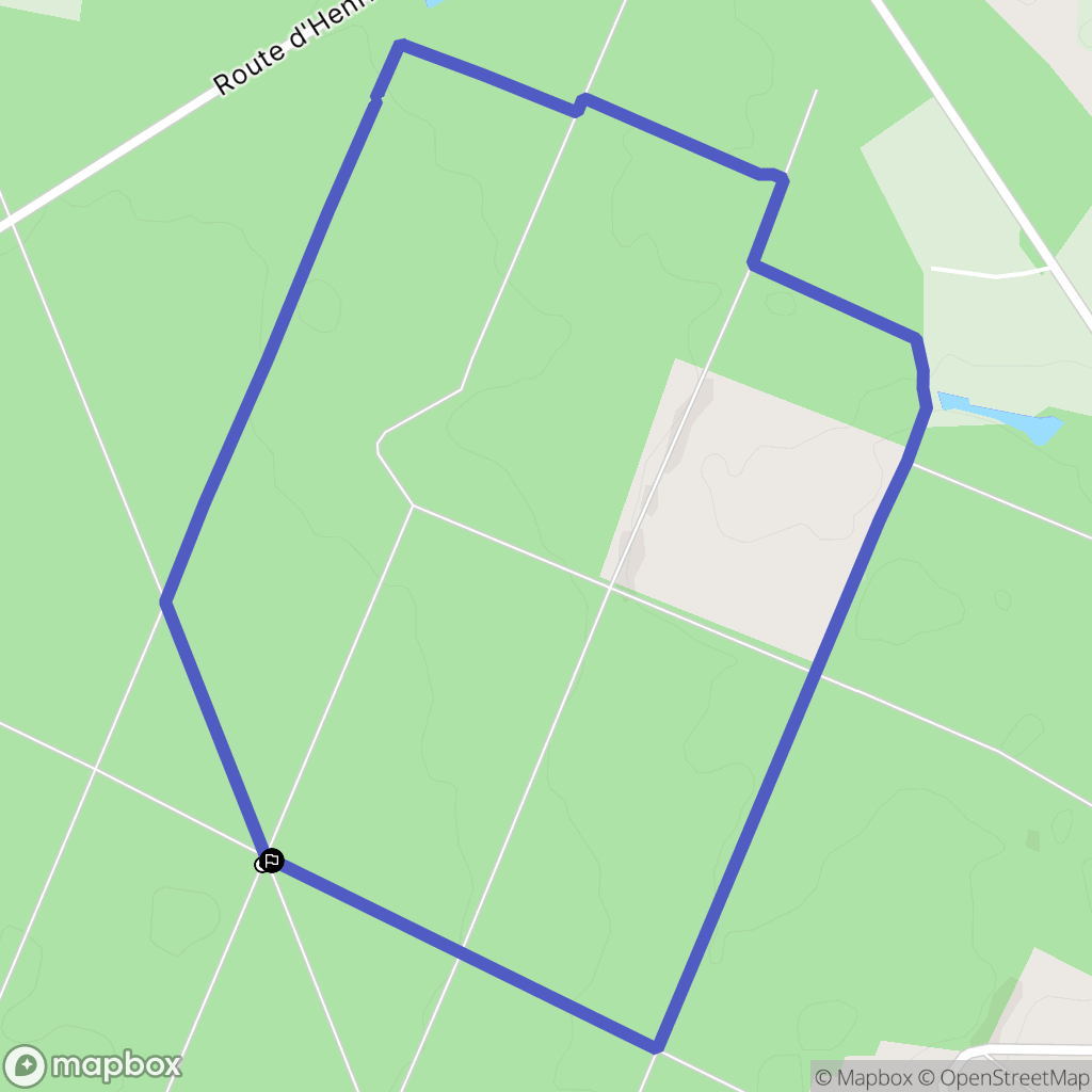 Allogny : carte du parcours de randonnée - France