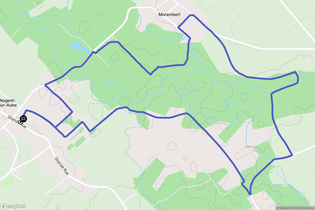 Nogent-sur-Aube: routekaart voor buitenactiviteiten - France