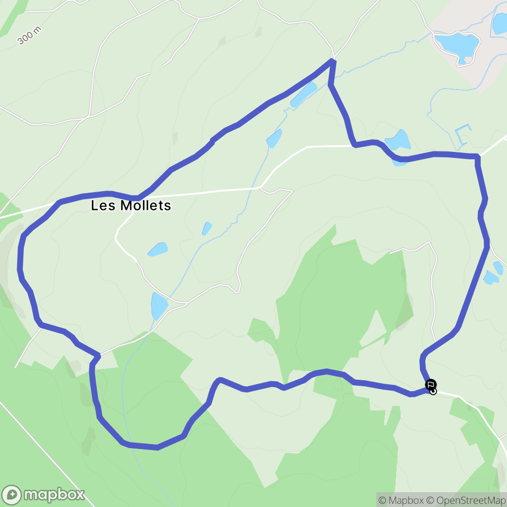 Jars : carte du parcours de randonnée - France