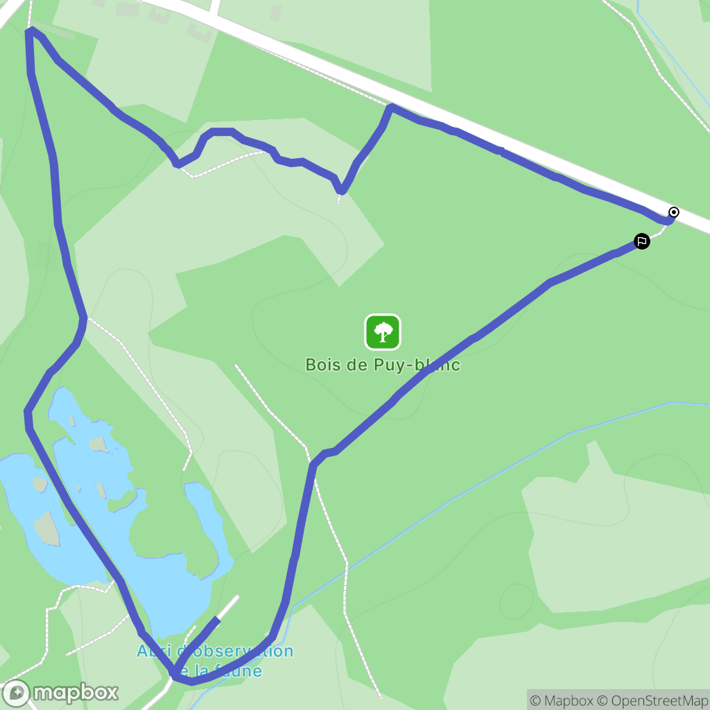 Cambes : carte du parcours de randonnée - France