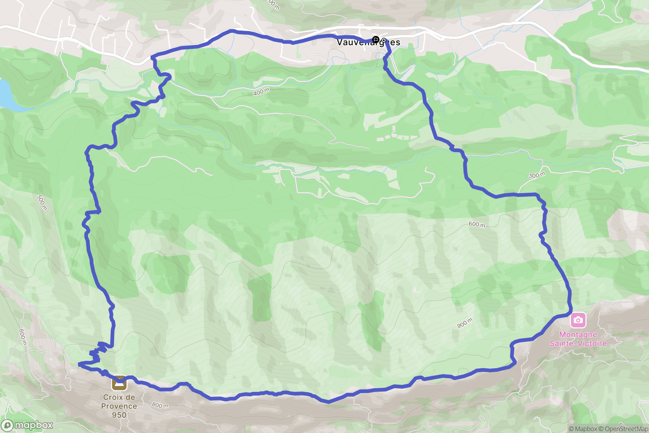Vauvenargues: routekaart voor buitenactiviteiten - France