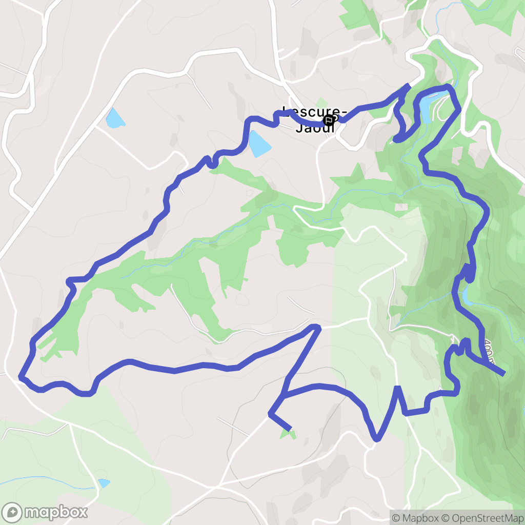 Lescure-Jaoul : carte du parcours de randonnée - France