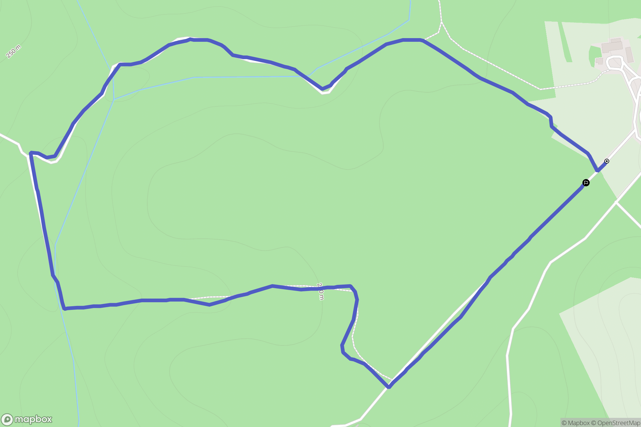 Lisle-sur-Tarn : carte du parcours de randonnée - France