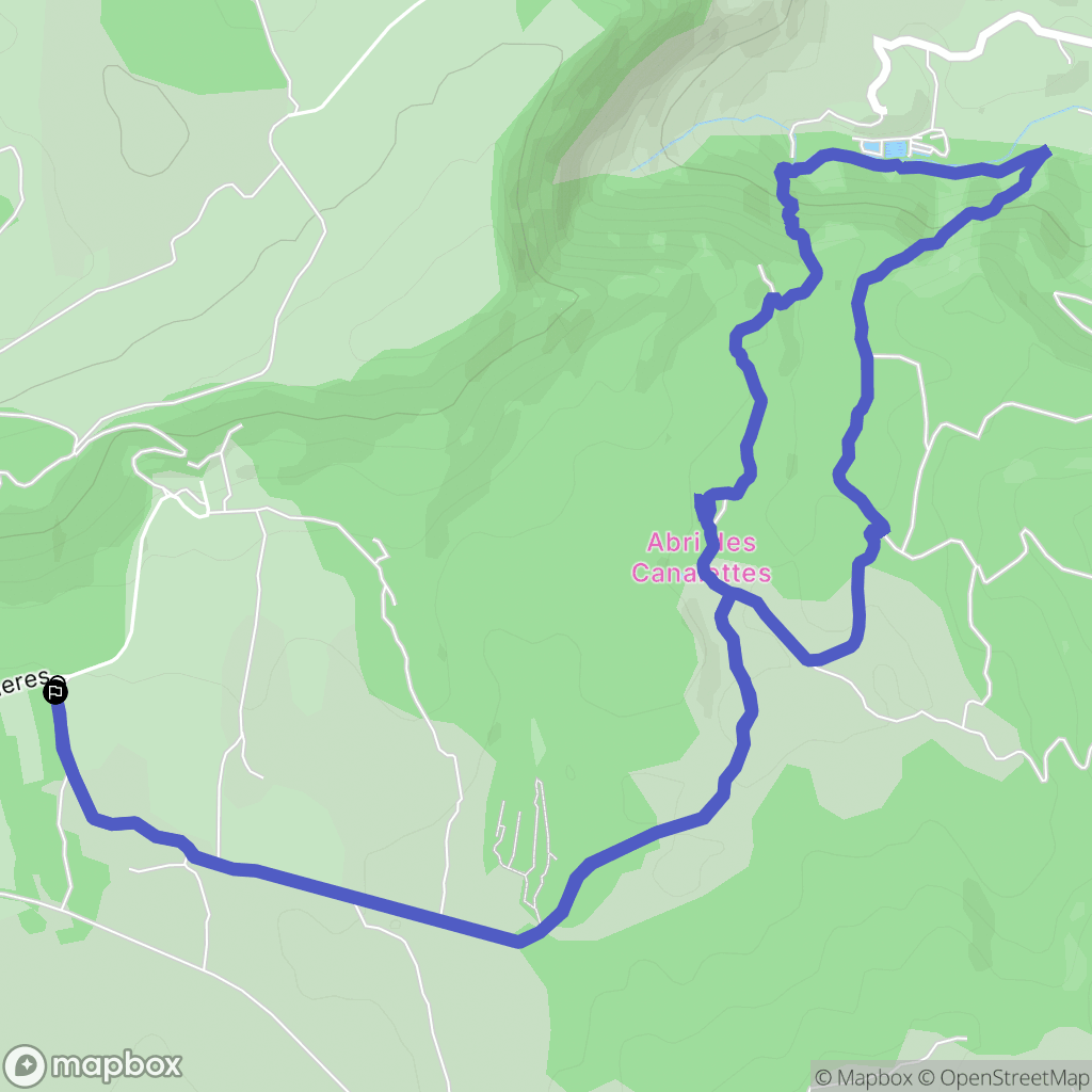 Nant : carte du parcours de randonnée - France