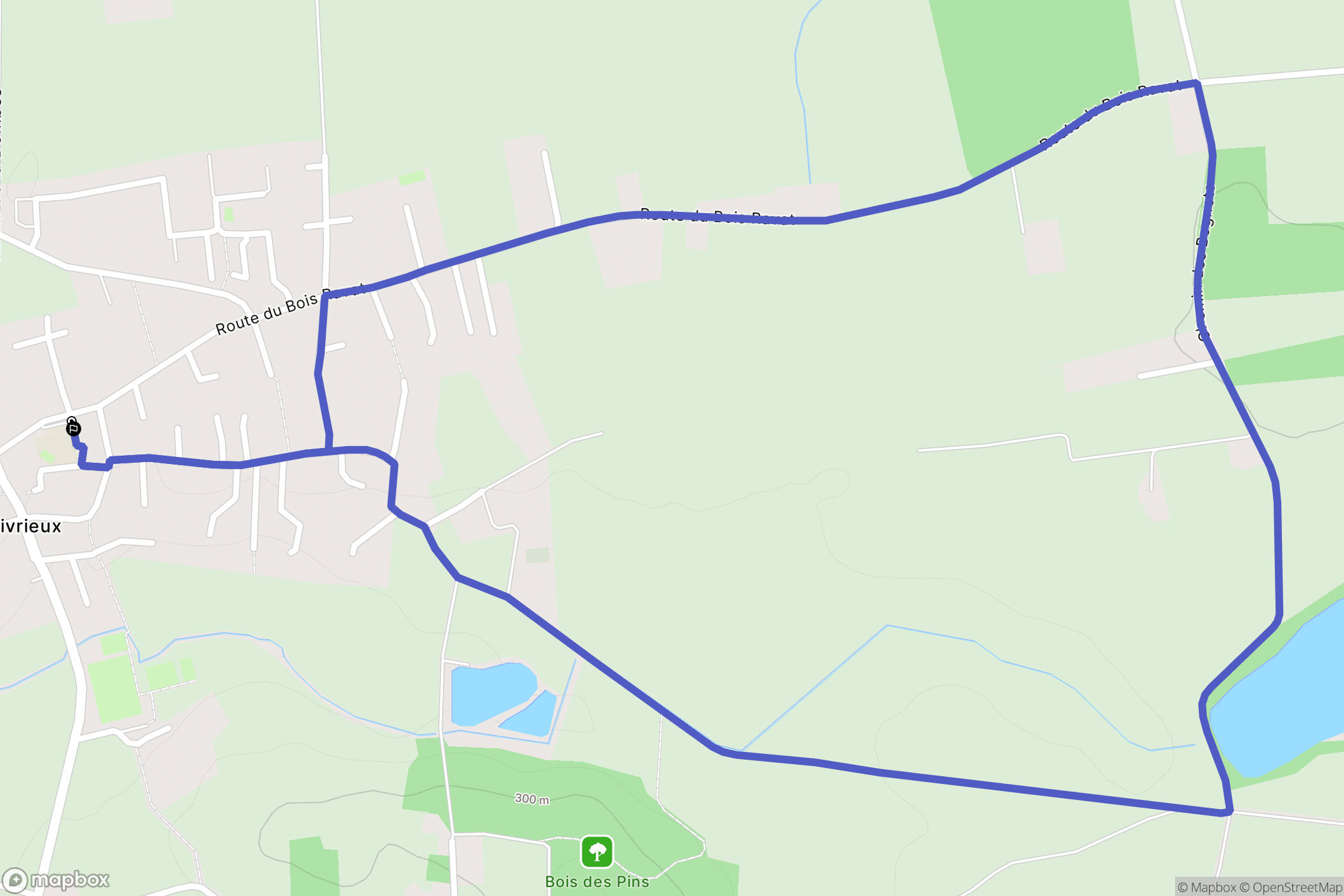 Civrieux : carte du parcours de randonnée - France