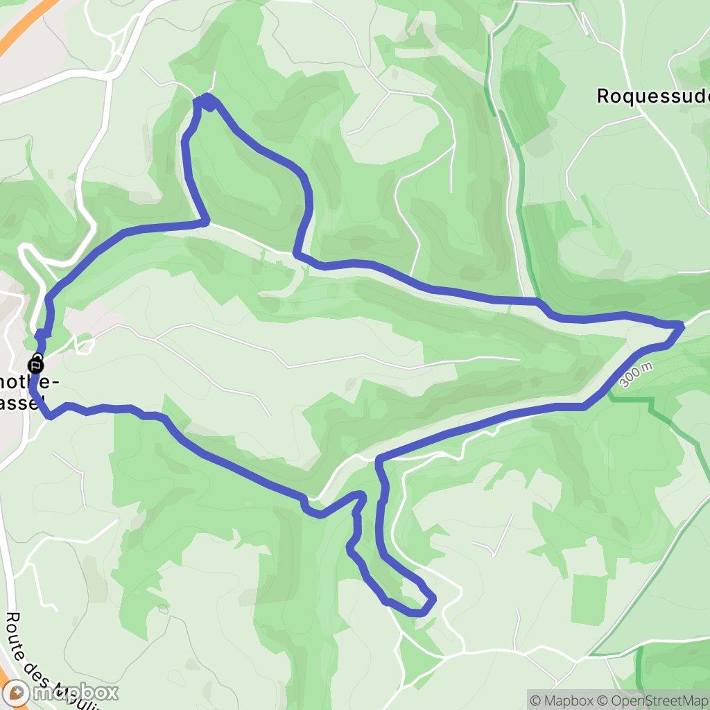 Lamothe-Cassel : carte du parcours de randonnée - France