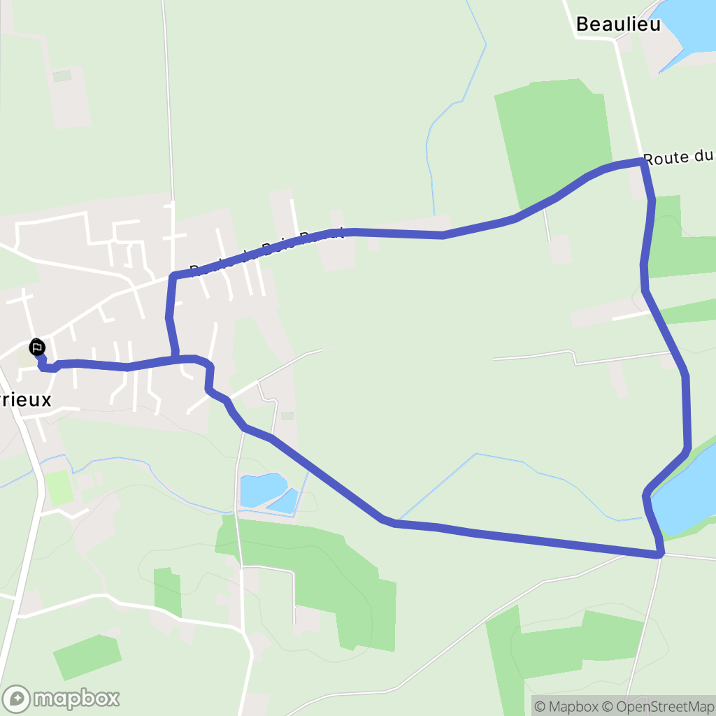 Civrieux : carte du parcours de randonnée - France