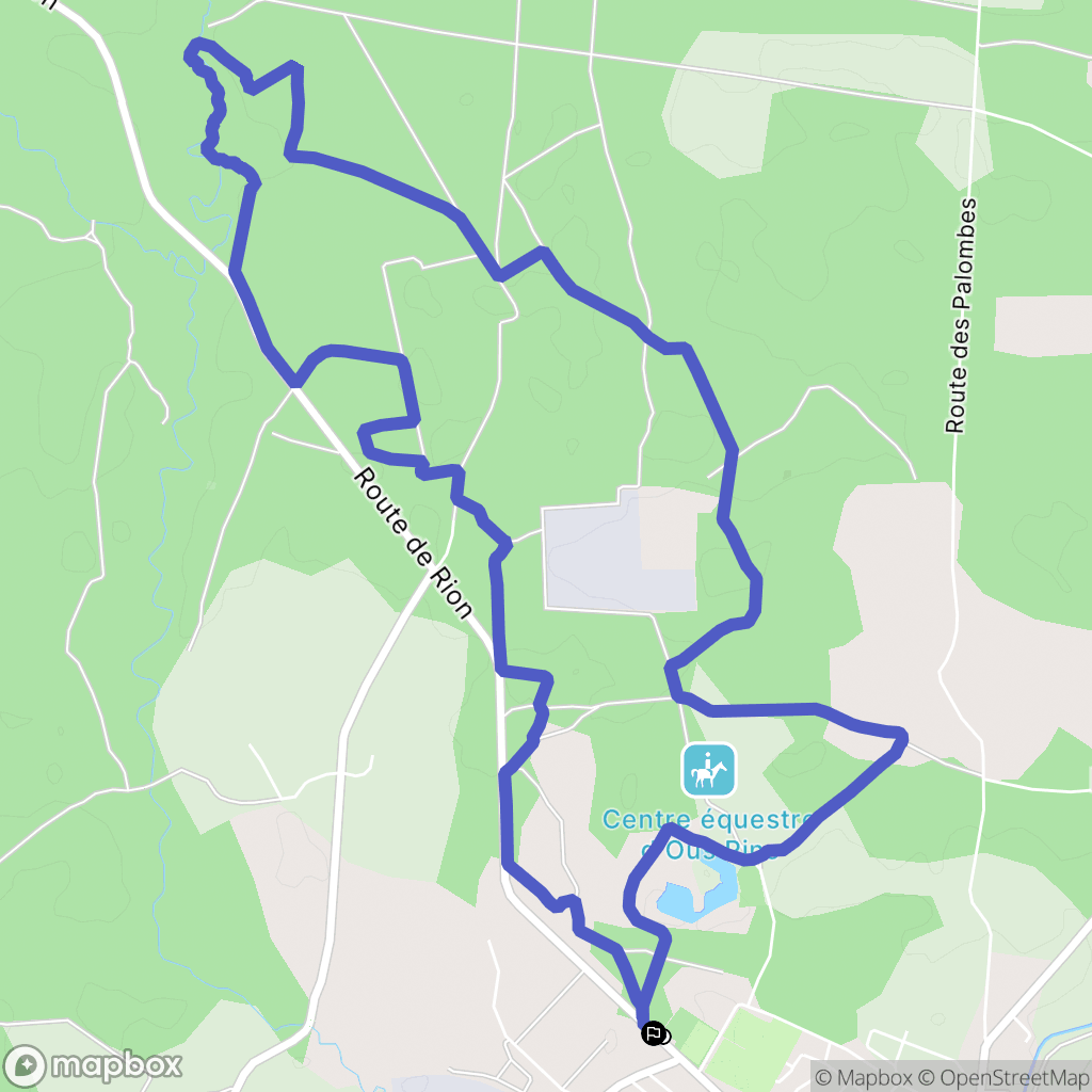 Bégaar : carte du parcours de randonnée - France